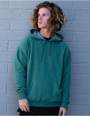 I-PRM33SBP-Unisex Midweight Special Blend Raglan Hooded Pullover